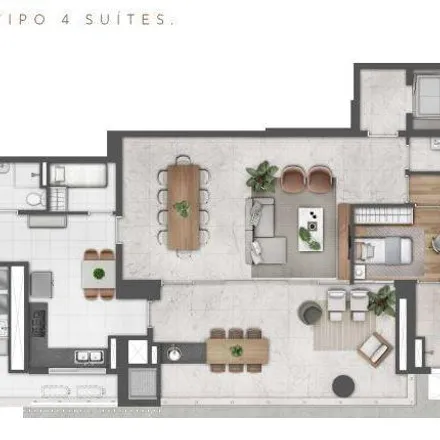 Buy this 4 bed apartment on Avenida Portugal 535 in Brooklin Novo, São Paulo - SP
