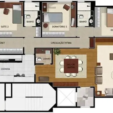 Buy this 3 bed apartment on Rua Monte Aprazível 162 in Indianópolis, São Paulo - SP