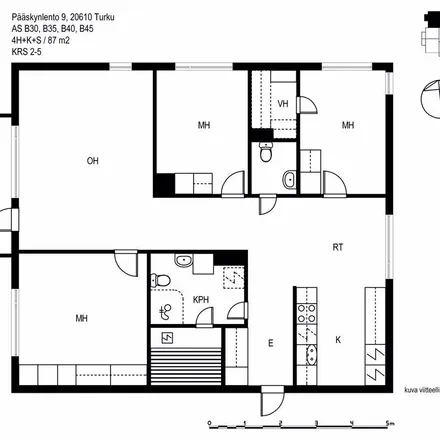 Rent this 4 bed apartment on Pääskynlento 9 in 20610 Turku, Finland