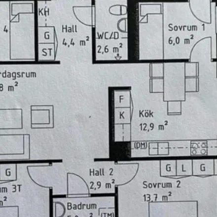 Rent this 5 bed apartment on Bygdevägen 11 in 191 60 Sollentuna kommun, Sweden