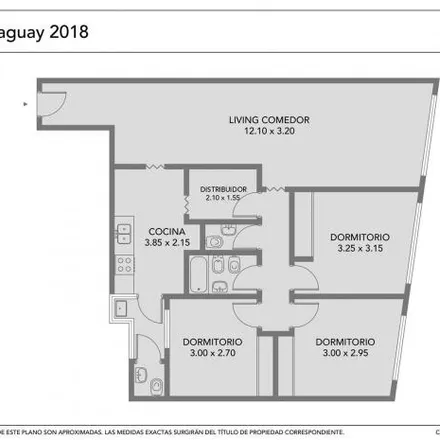 Buy this 3 bed apartment on Paraguay 2028 in Recoleta, C1113 AAC Buenos Aires