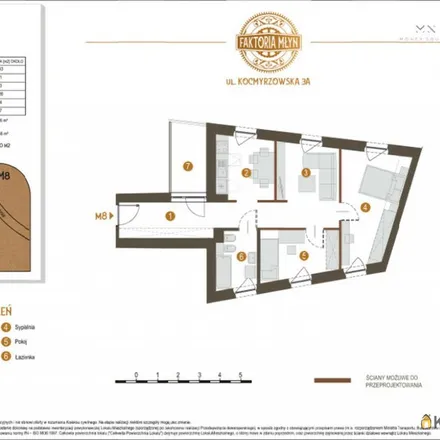 Buy this 3 bed apartment on Jarzębiny in Kocmyrzowska, 31-726 Krakow