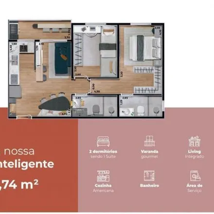 Buy this 2 bed apartment on Rua Ari Pinto in Adventista Campineiro, Hortolândia - SP