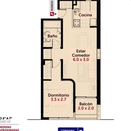Buy this 1 bed apartment on Córdoba 2752 in Alberto Olmedo, Rosario