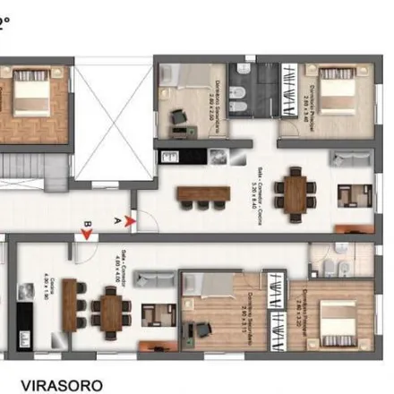 Buy this 2 bed apartment on Benjamín Virasoro 198 bis in General San Martín, Rosario