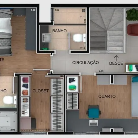 Buy this 3 bed apartment on Rua Antônio Gasparin 5554 in Novo Mundo, Curitiba - PR