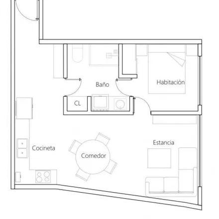 Buy this 1 bed apartment on CEE Centro de Estudios Ecumenicos A.C. in Calle Yosemite 45, Benito Juárez