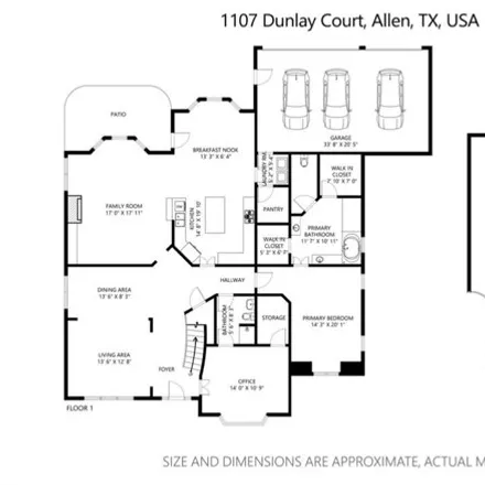 Image 2 - 1107 Dunlay Court, Allen, TX 75013, USA - House for sale