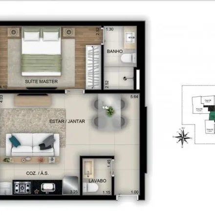 Buy this 1 bed apartment on Rua T-38 in Setor Nova Suiça, Goiânia - GO