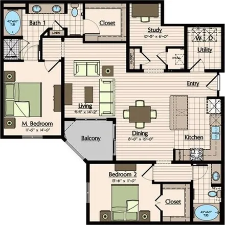 Image 3 - 1900 Yorktown Street, Lamar Terrace, Houston, TX 77056, USA - Apartment for rent