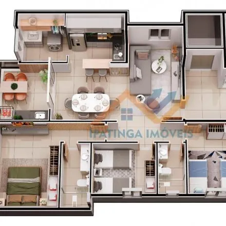 Buy this 3 bed apartment on Rua Dom Pedro I in Barra Alegre, Ipatinga - MG