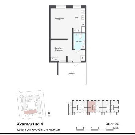 Rent this 2 bed apartment on Kvarngränd in 241 33 Eslöv, Sweden