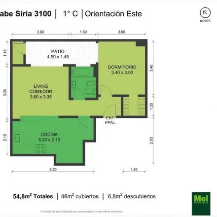 Rent this 1 bed apartment on República Árabe Siria 3124 in Palermo, C1425 EYL Buenos Aires