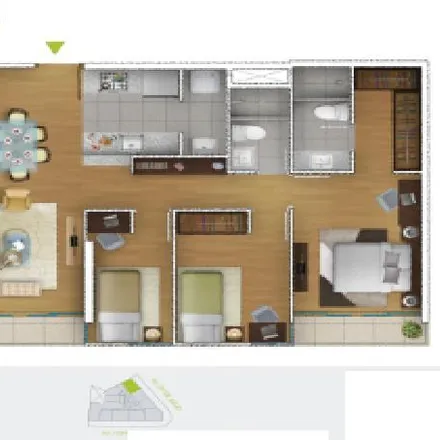 Rent this 3 bed apartment on 28 de Julio Avenue 378 in Jesús María, Lima Metropolitan Area 15083