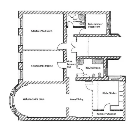 Rent this 3 bed apartment on Gut Kerkow in Winterfeldtstraße, 10781 Berlin