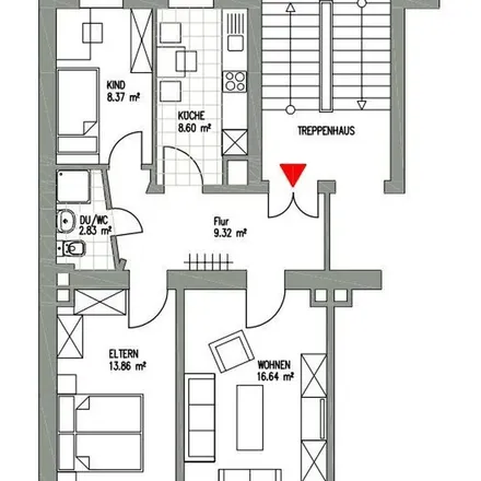 Rent this 3 bed apartment on Naumburger Straße 51 in 04229 Leipzig, Germany