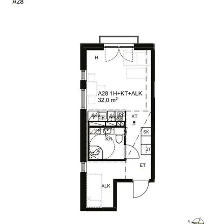 Rent this 1 bed apartment on Kaivokatu 1 in Kaivokatu, 40700 Jyväskylä