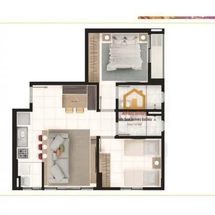 Buy this 2 bed apartment on Rua Barão de França in Esplanada do Anincuns, Goiânia - GO