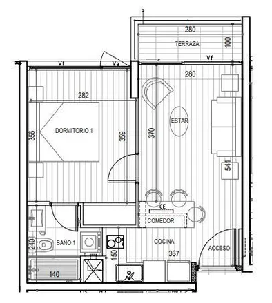 Image 5 - Pasaje Jean Sibelius, 775 0000 Ñuñoa, Chile - Apartment for rent