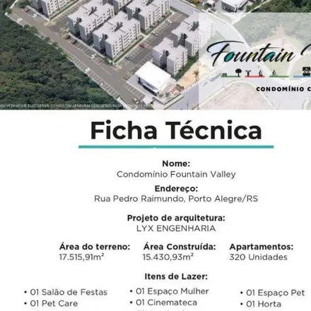 Buy this 2 bed apartment on Rua Ubirajara Lemos Machado in Chapéu do Sol, Porto Alegre - RS