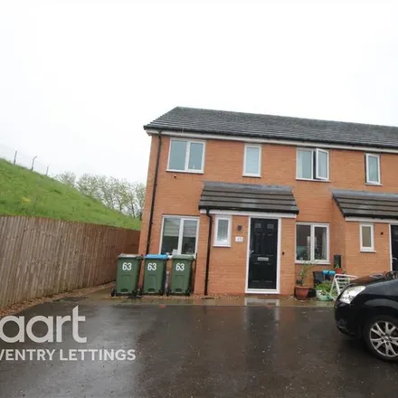 Rent this 2 bed townhouse on 37 Chelmsford Drive in Daimler Green, CV6 5NW