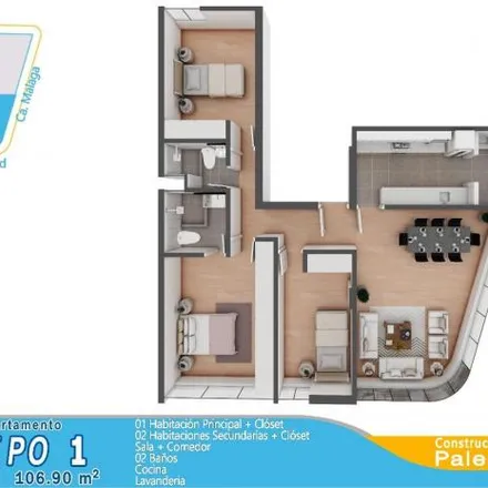 Buy this studio apartment on Institución educativa inicial Happy Days in Calle Valladolid 203, Ate