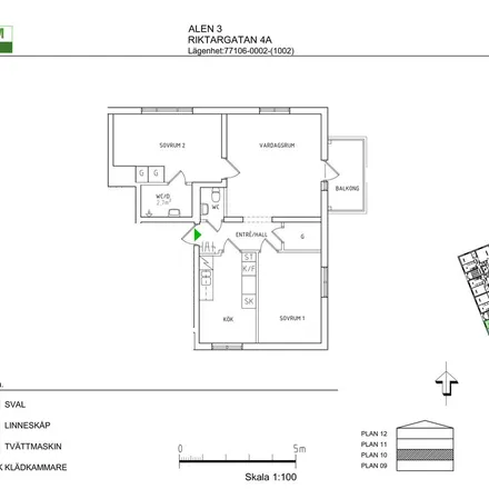 Rent this 3 bed apartment on Riktargatan 4A in 644 33 Torshälla, Sweden