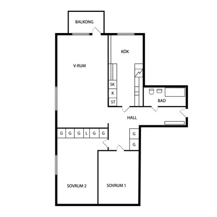 Rent this 3 bed apartment on Tegnérvägen in 641 30 Katrineholm, Sweden
