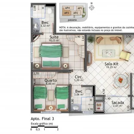 Rent this 2 bed apartment on Rua das Cerejeiras in Cidade Universitária Pedra Branca, Palhoça - SC