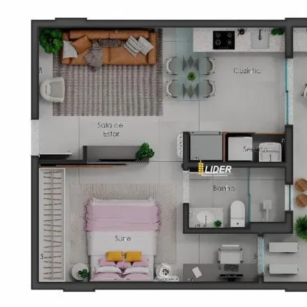 Buy this 1 bed apartment on Estacionamento in Patrimônio, Uberlândia - MG