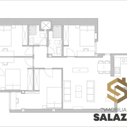 Rent this 4 bed apartment on Calle Juan Ajuriaguerra / Juan Ajuriaguerra kalea in 17, 48009 Bilbao