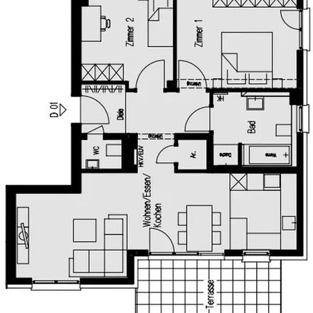 Rent this 3 bed apartment on Biebricher Allee in 65203 Wiesbaden, Germany