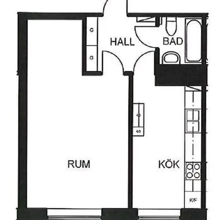 Rent this 1 bed apartment on Lidnersplan 11 in 112 13 Stockholm, Sweden