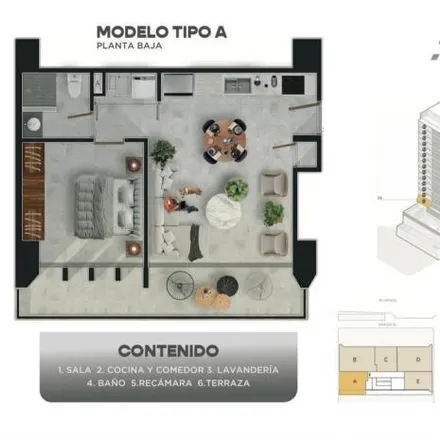 Buy this 1 bed apartment on Calle Luis Pérez Verdia in Arcos Vallarta, 44130 Guadalajara