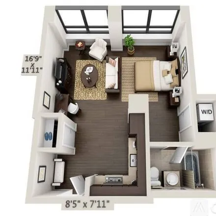 Rent this studio apartment on 95 Wall St