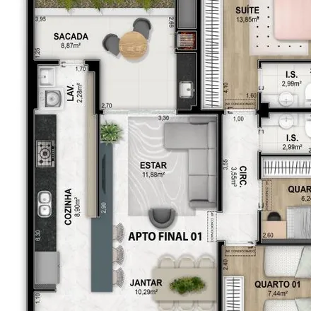 Buy this 3 bed apartment on Rua Guaratuba 710 in Ahú, Curitiba - PR
