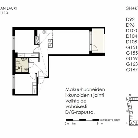 Rent this 3 bed apartment on Lauri Korpisen katu 10 in 01370 Vantaa, Finland
