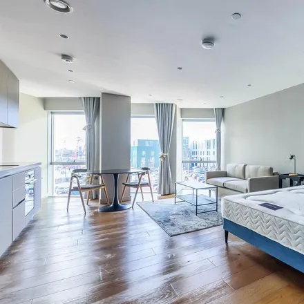 Rent this studio apartment on No.5 Upper Riverside in Silvertown Tunnel, London