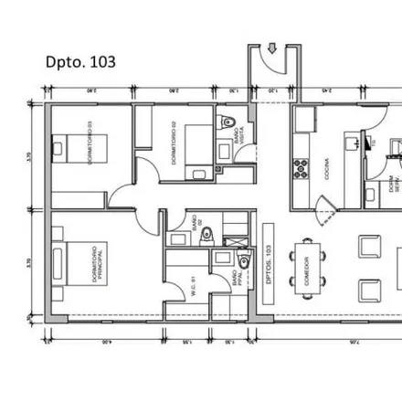 Buy this 3 bed apartment on Avenida Juan Bielovucic Cavalier in San Borja, Lima Metropolitan Area 51132