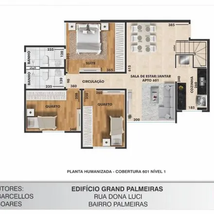 Buy this 3 bed apartment on Rua Dona Luci in Parque São José, Belo Horizonte - MG