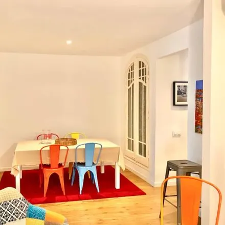Rent this 3 bed apartment on Parroquia de Sant Salvador d'Horta in Carrer del Poeta Cabanyes, 08004 Barcelona