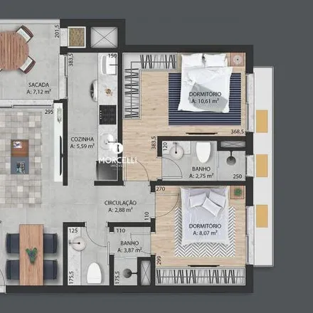 Buy this 2 bed apartment on Avenida Prefeito Evandro Behr 7204 in Camobi, Santa Maria - RS