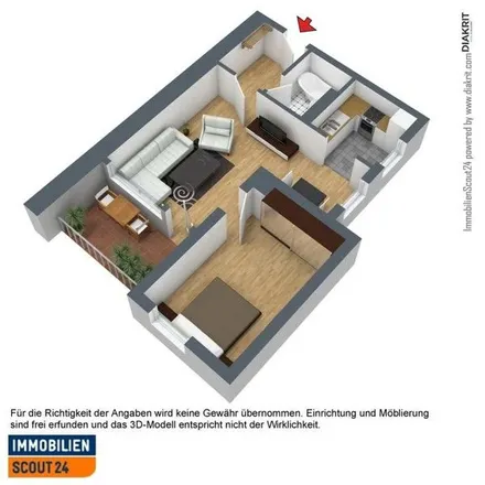 Rent this 2 bed apartment on Dasnöckel 48 in 42329 Wuppertal, Germany