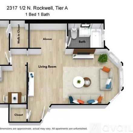 Rent this studio apartment on 2321 N Rockwell St
