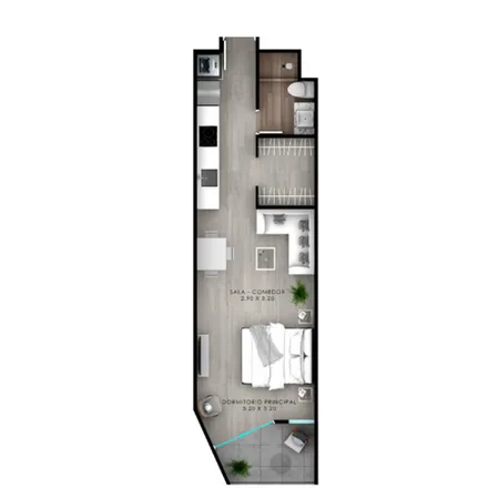 Buy this 1 bed apartment on East El Sol Avenue in Barranco, Lima Metropolitan Area 15049