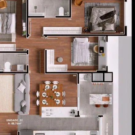 Buy this 3 bed apartment on Rua Deputado Atílio de Almeida Barbosa 424 in Boa Vista, Curitiba - PR