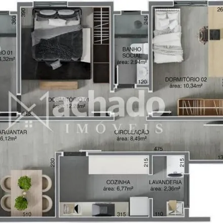 Buy this 3 bed apartment on Residencial Compostella in Travessa Farrapos 19, Nossa Senhora Medianeira