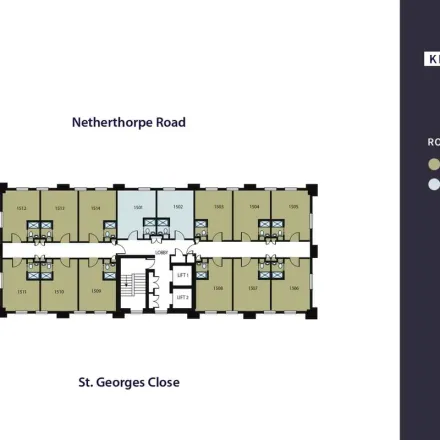 Image 4 - iQ Knight House, Netherthorpe Road, Saint Vincent's, Sheffield, S3 7AN, United Kingdom - Apartment for rent