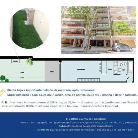Buy this studio apartment on Beruti 3064 in Recoleta, 1425 Buenos Aires