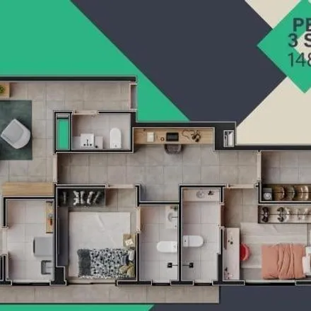 Buy this 3 bed apartment on Avenida Antônio Fidelis in Parque Amazonas, Goiânia - GO